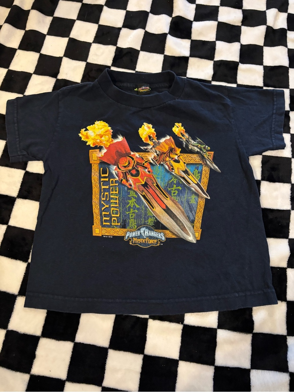 Y2K kids small power rangers tshirt